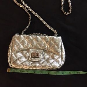 Fashion metallic leather purse